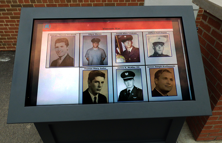 ITSEnclosure LCD Display kiosk viewstation touchscreen memorial