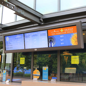 multiple screen lcd enclosures space needle viewstation itsenclosures