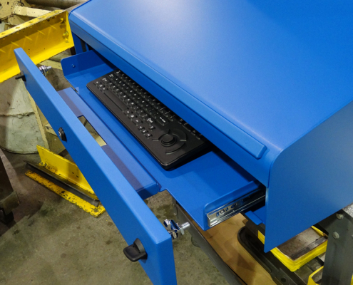 Desktop computer enclosure IceStation TITAN ITSENCLOSURES keyboard drawer Desktop computer pc enclosure IceStation TITAN ITSENCLOSURES keyboard drawer industrial enclosure