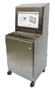 IS603027-4XSlopedTopFree-StandingEnclosureIceStationTITANNEMA4XStainlessSteelITSENCLOSURES stainless steel nema 4x IceStation TITAN pc computer enclosure ITSENCLOSURES industrial heavy duty enclosure freestanding