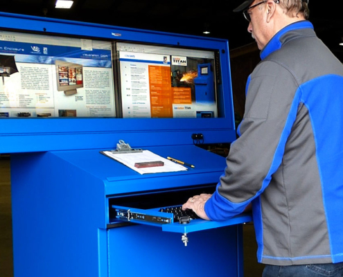 titan dual monitor enclosure hammerhead icestation itsenclosures