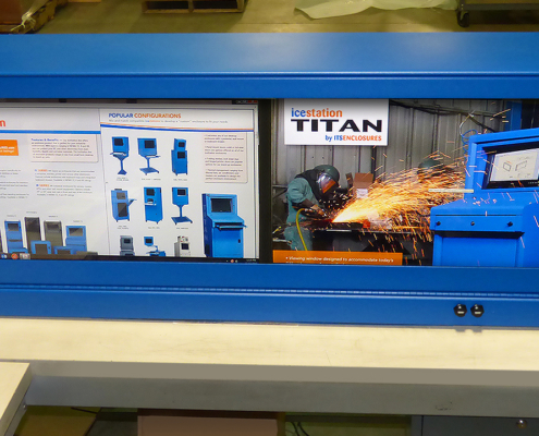 icestation itsenclosures titan dual monitor enclosure desktop or wall mounted icestation itsenclosures titan dual monitor enclosure desktop or wall mounted computer enclosure