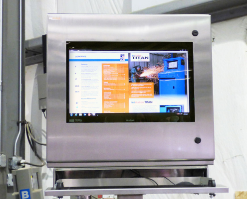 IO292813-4X Stainless Steel PC Monitor Enclosure IceStation ITSENCLOSURES window