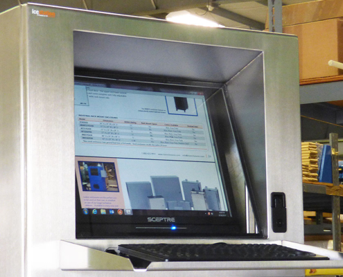 IS562626-4X Freestanding Computer Enclosure IceStation ITSENCLOSURES monitor keyboard tray