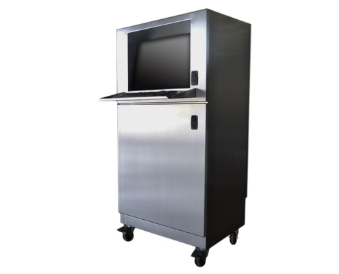 IS562626-4X-Freestanding-Computer-Enclosure-IceStation-ITSENCLOSURES-Stainless-Steel-Enclosure