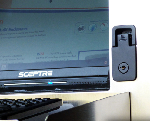 IS562626-4X Freestanding Computer Enclosure IceStation ITSENCLOSURES keyboard tray