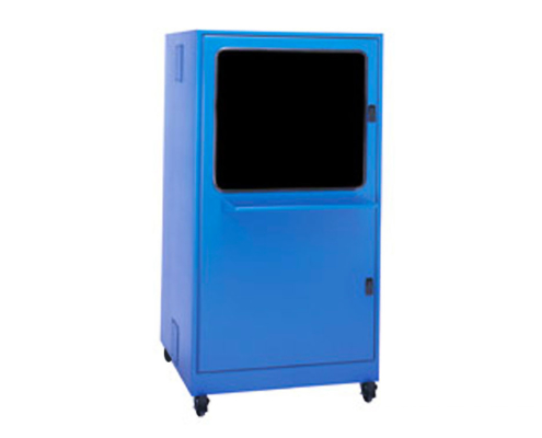 IS663636-12-Freestanding-Computer-Enclosure-with-Keyboard-Tray-NEMA-12-icestation-itsenclosures Freestanding Computer Enclosure with Keyboard Tray shelf icestation itsenclosures blue