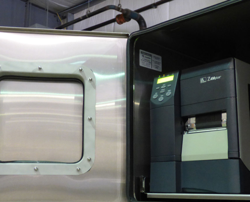 stainless steel pb2020224-4x printer box enclosure icestation itsenclosures product front door gasket