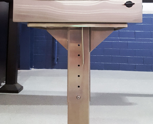 stainless steel pb2020224-4x printer box enclosure icestation itsenclosures product SS pedestal