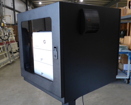 PB262426-12 Printer Box Enclosure lockable front door icestation itsenclosures