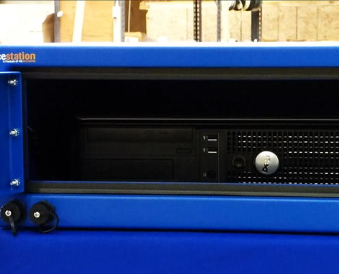 frontdoor-desktop-computer-enclosure-IP8-icestation-itsenclosures-pc-enclosure Iinside view Desktop computer enclosure