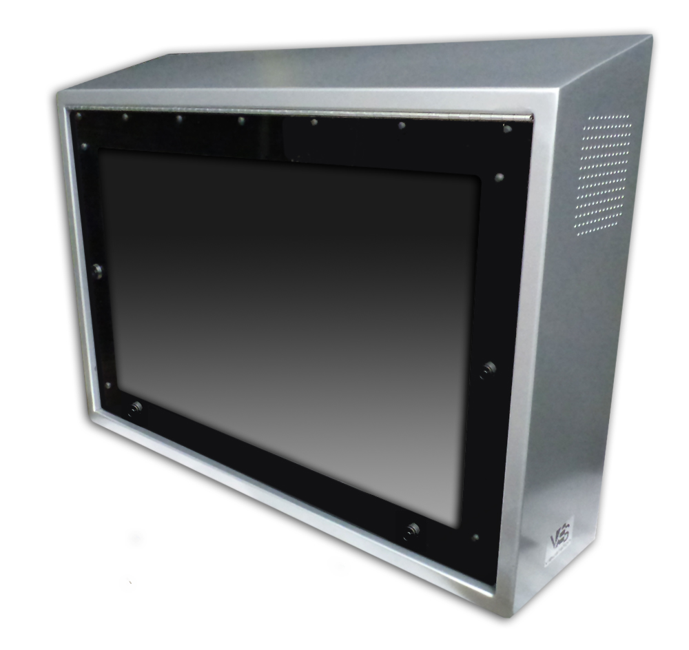AntiLigature LCD Enclosure viewstation itsenclosures sideview