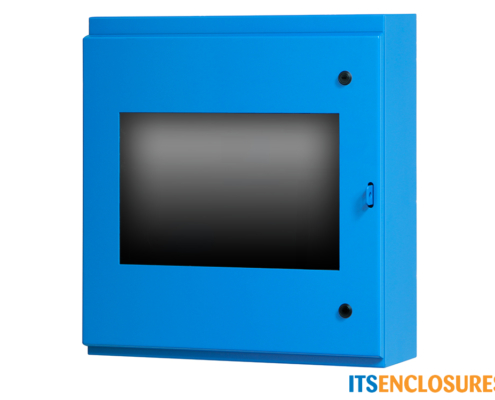 Flat Panel Display Enclosure NEMA 4 Painted Steel Front Window