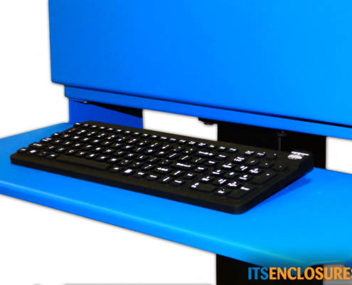 Flat Panel Display Enclosure NEMA 4 Painted Steel Keyboard Tray