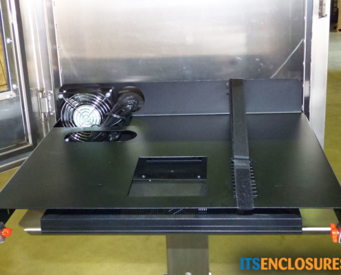 IO28268-04 flat panel monitor enclosure nema 4x stainless steel vesa mount monitor installation fan monitor enclosure nema 4x stainless steel