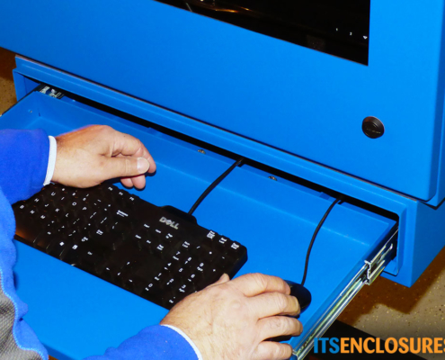 IO292813-04 NEMA-4 Flat Panel Monitor Enclosure keyboard drawer add-on NEMA-4 Monitor Enclosure keyboard drawer