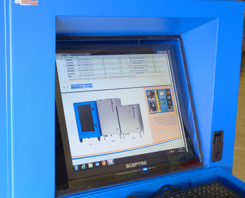 IS562626-04 industrial computer pc enclosure monitor window icestation itsenclosures