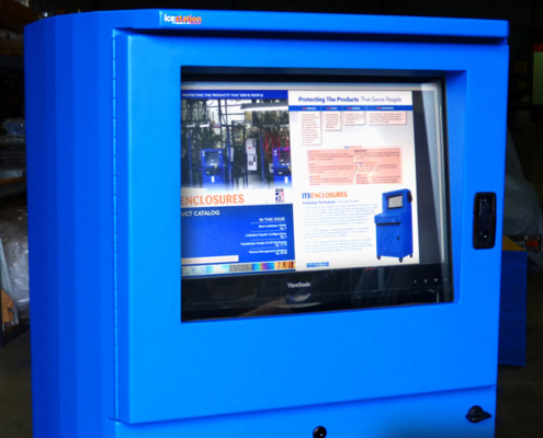 IS602826-12 Computer cabinet pc enclosure nema 12 icestation itsenclosures freestanding computer enclosure monitor window