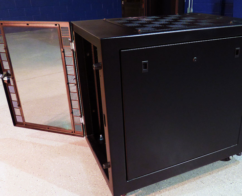 NS302437 NetStation Vented Rack Enclosure ITSENCLOSURES front door side panels NetStation Vented Rack Enclosure Front Door
