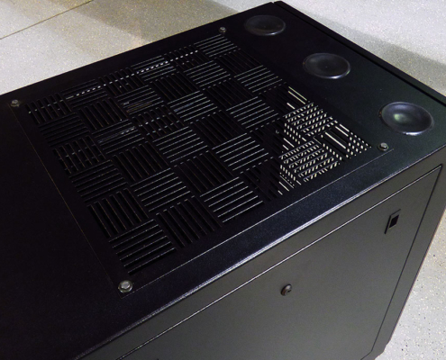 NS302437 NetStation Vented Rack Enclosure ITSENCLOSURES top wire entry vents NetStation Vented Rack Enclosure Top Wire Entry Vents