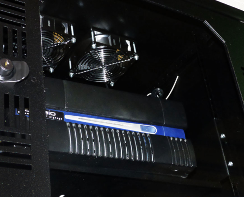 NSV-WE-243 wall mountable vented pc enclosure monitor enclosure computer enclosure front door Wall Mountable Vented Monitor Enclosure Front Door