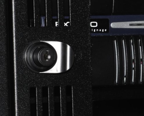 NSV-WE-243 wall mountable vented pc enclosure monitor enclosure computer enclosure front lock Wall Mountable Vented Monitor Enclosure Front Lock