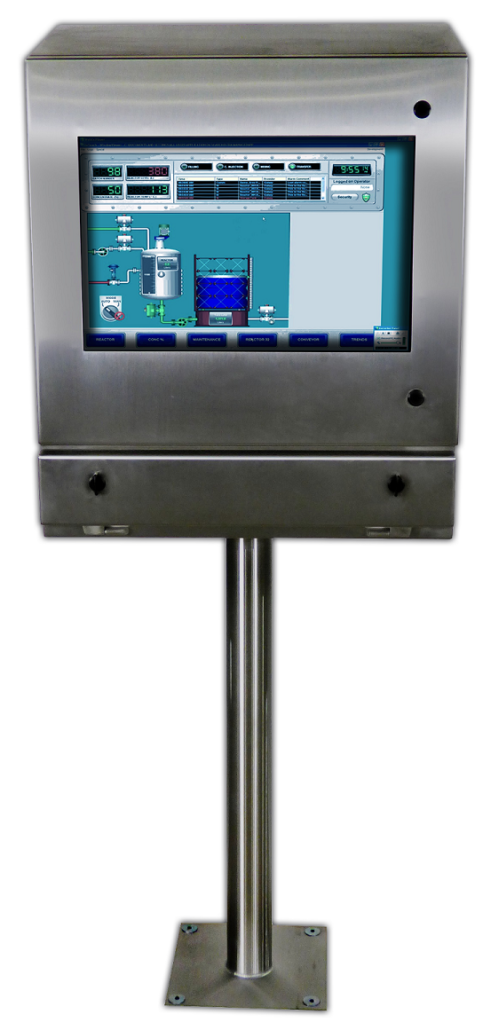 IO352813-4X monitor enclosure on Pedestal - IceStation ITSENCLOSURES